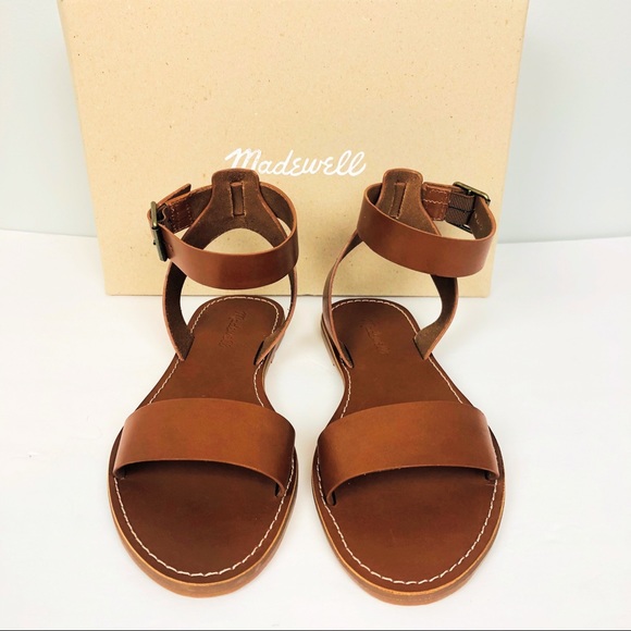 Madewell Boardwalk Sandal Ankle Strap Brown - Picture 2 of 7